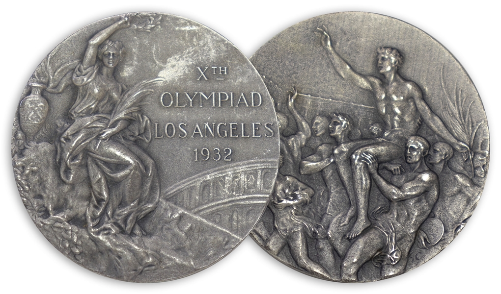Silver Medal Awarded in the 1932 Summer Olympics, Held in Los Angeles